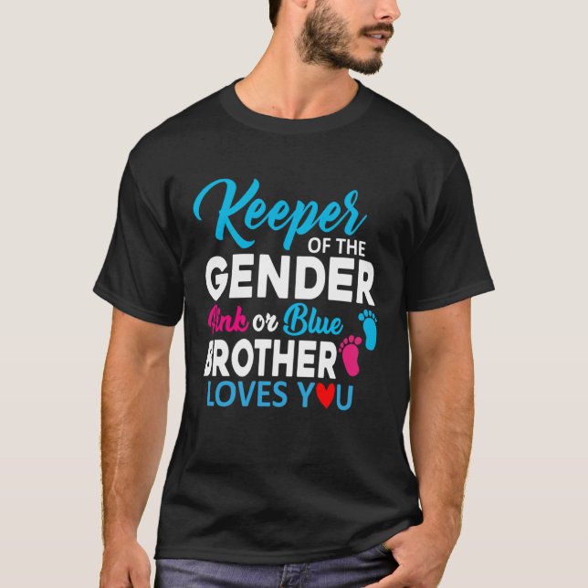 Innehavare av Gendernas Rosa eller Kärlek med blå  T Shirt (Framsida)