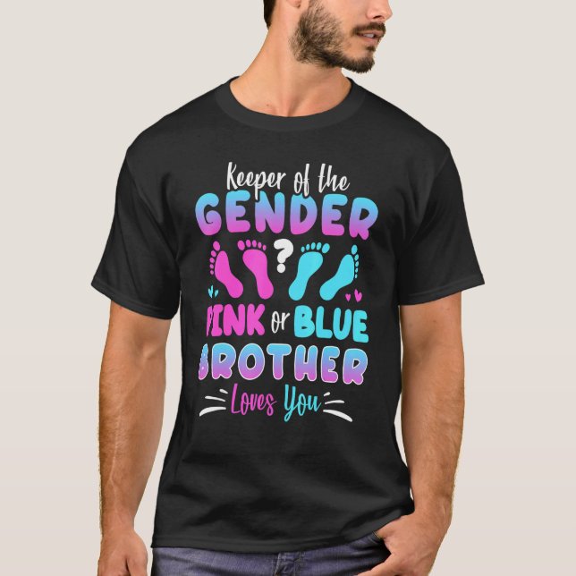Innehavare av Gendernas Rosa eller Kärlek med blå  T Shirt (Framsida)