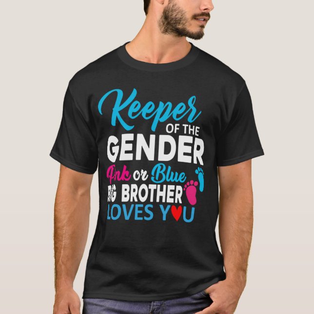 Innehavare av Gendernas Rosa eller Kärlek med blå  T Shirt (Framsida)