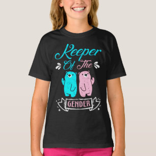 Innehavare av Gendernas Rosa och blå Nalle T Shirt