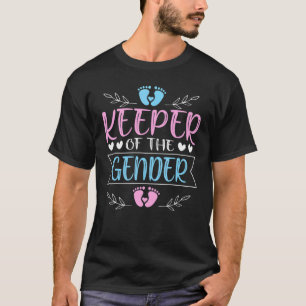 Innehavare av ID för Gender Auntie Gender Reveal P T Shirt