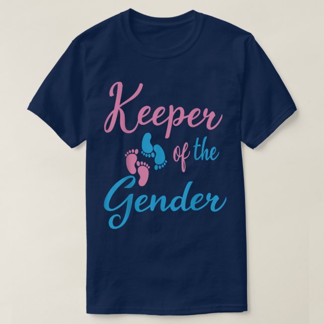 Innehavare av meddelande om Gender i Party Baby T Shirt (Design framsida)