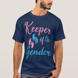 Innehavare av meddelande om Gender i Party Baby T Shirt