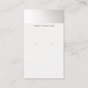 Innehavare av minimal Visning för Silver Visitkort