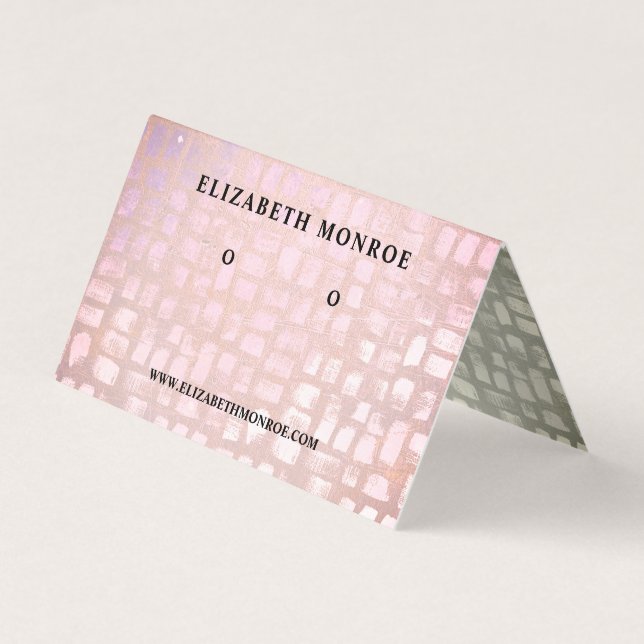 Innehavare av mosaikeffekter, juvelerarkort Visnin Visitkort (Framsida)