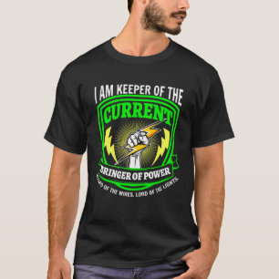 Innehavare av Power Lineman Cir:s nuvarande varumä T Shirt