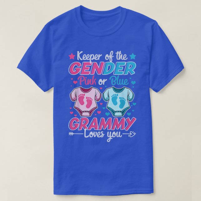 Innehavare av Rosa för Gender av kalvning eller Kä T Shirt (Design framsida)