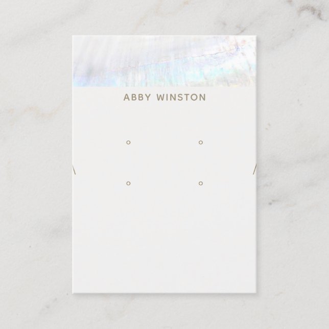 Innehavare av Visning för kustnära två avläsningar Visitkort (Framsida)