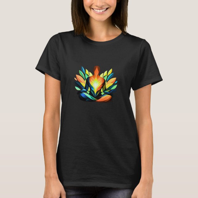 Inner Balance Silhouette Grafisk T-Shirt | Modern  (Framsida)