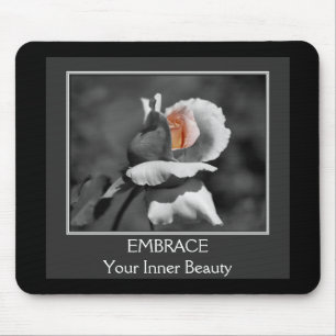 Inner Beauty Rosenknopp Motivational Mousepad Musmatta