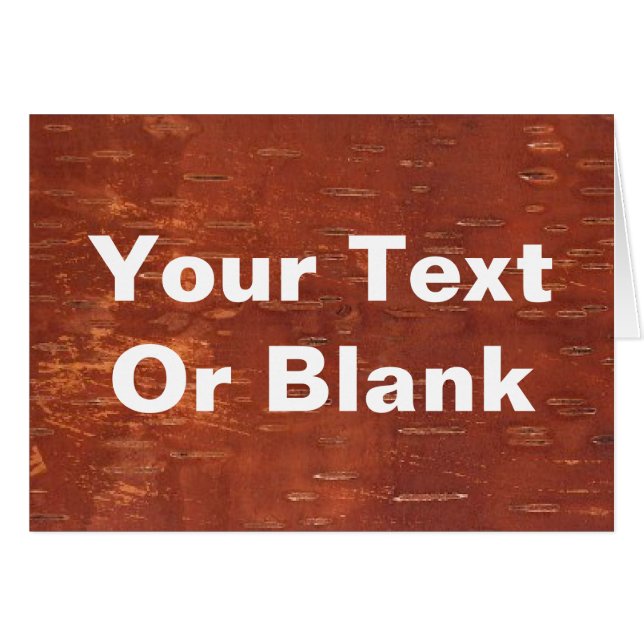 Inner Birch Bark Hälsningskort (Framsidan Horizontal)