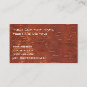 Inner Birch Bark Visitkort