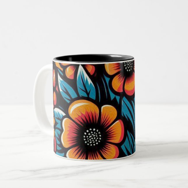 Inner Bloom Två-Tonad Mugg (Framsida vänster)