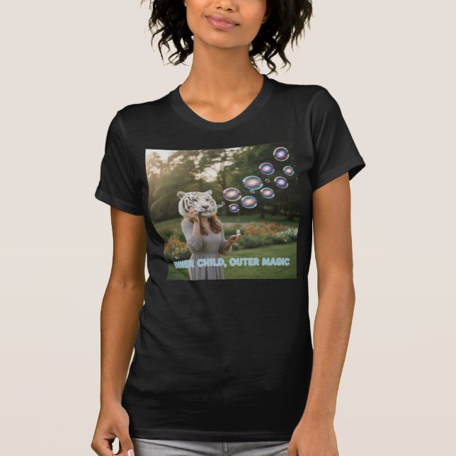 Inner Child, Outer Magic -Tiger Play T Shirt (Framsida)