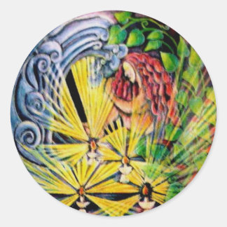 Inner Journey Mandala Sticker Runt Klistermärke