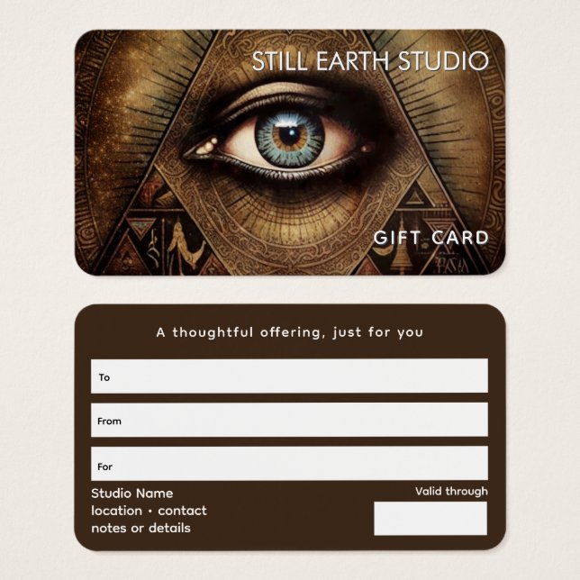 Inner Oracle | Third Eye Design Visitkort (Framsida & baksida)