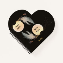 Inner Peace & Healing Heart-Shaped Zen Notebook