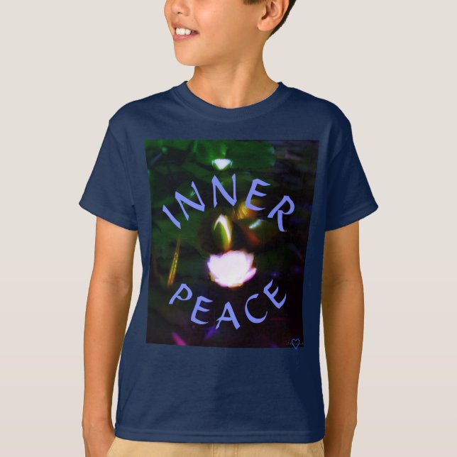 INNER PEACE LOTUS KIDS T T SHIRT (Framsida)