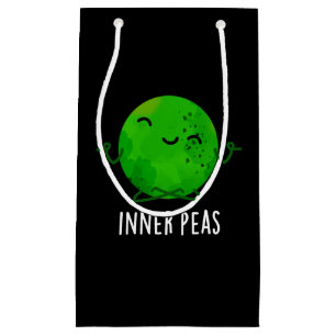 Inner Peas Funny Meditating Pea Pun Mörk BG