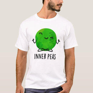 Inner Peas Funny Meditating Pea Pun T Shirt