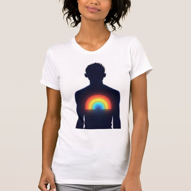  Inner Rainbow Glow T Shirt (Framsida)