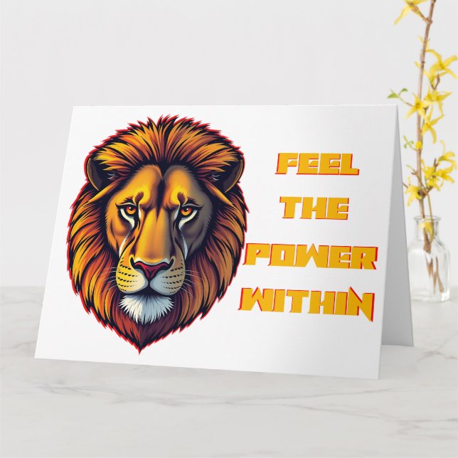  Inner Strength Unleashed Kort (Gul blomma)