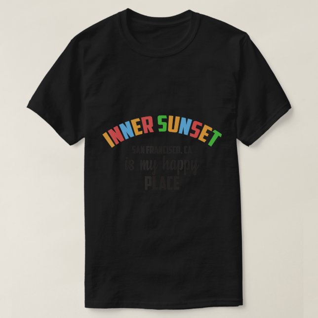 Inner Sunset San Francisco California USA Travelin T Shirt (Design framsida)