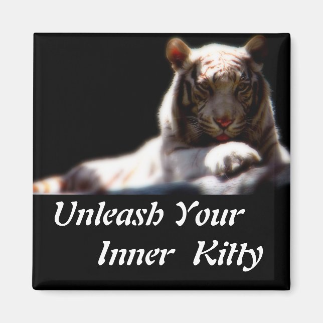 Inner Tiger Kattunge Magnet (Framsidan)