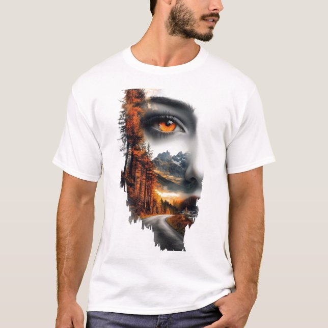 Inner Wilderness – Surreal Nature Portrait T-Shirt (Framsida)