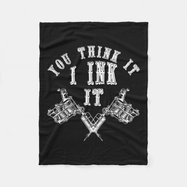 Innerad Tattomästare Tattooer Gift Idea Bläck Arti Fleecefilt (Framsidan)