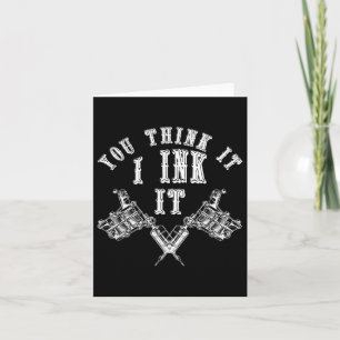 Innerad Tattomästare Tattooer Gift Idea Bläck Arti Kort