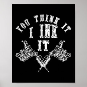 Innerad Tattomästare Tattooer Gift Idea Bläck Arti Poster