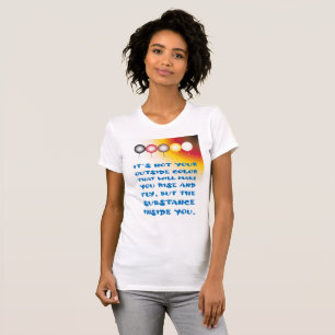 Innerämne i ett yttre Färg T Shirt