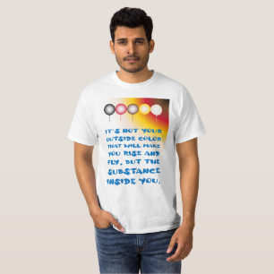 Innerämne i ett yttre Färg T Shirt