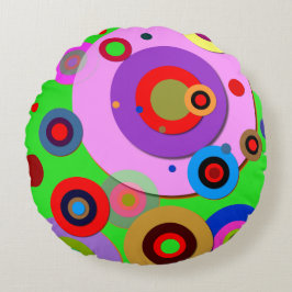 Innercirklar #1 rund kudde