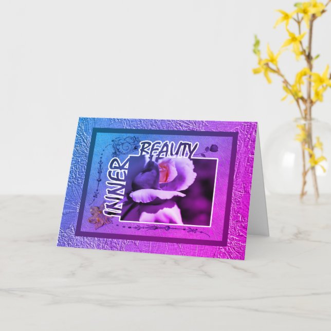 Innerfunktionskort för rosenknopp kort (Gul blomma)