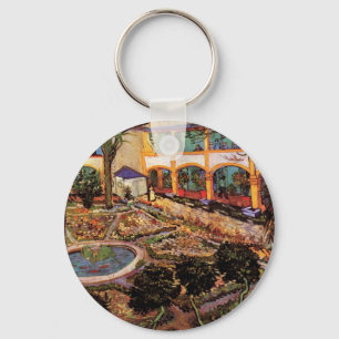 Innergård på sjukhuset i Arles av Vincent van Gogh Nyckelring