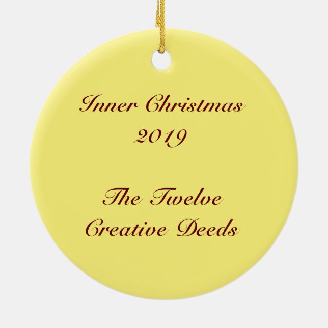 Innerjul 2019 Stars cirkel Julgransprydnad Keramik (Baksidan)