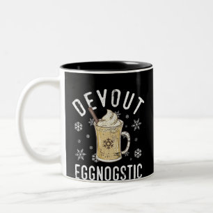 Innerlig Eggnostic rolig Eggnogdesign för äggNog Två-Tonad Mugg