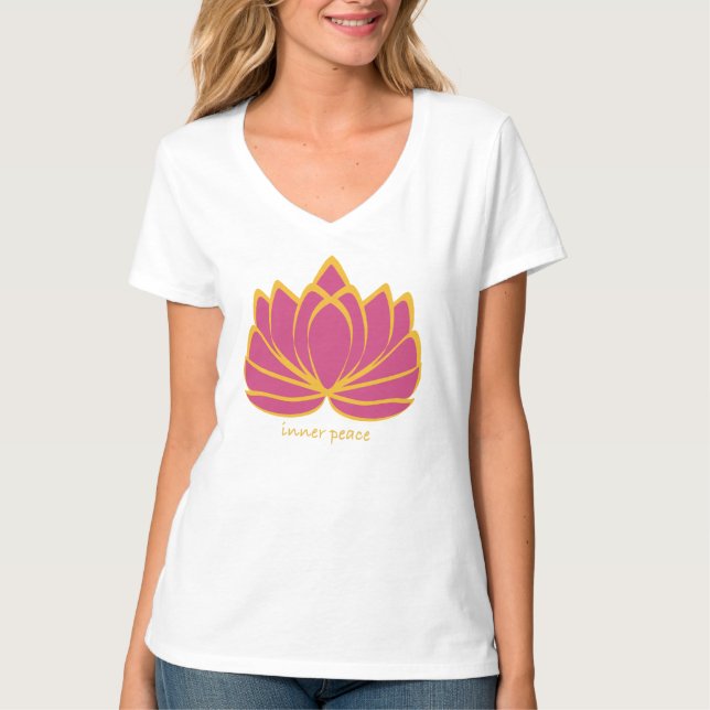 Innerlutus yoga tshirt t shirt (Framsida)