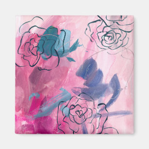 Innermusik - Blommigt Sketch Magnet