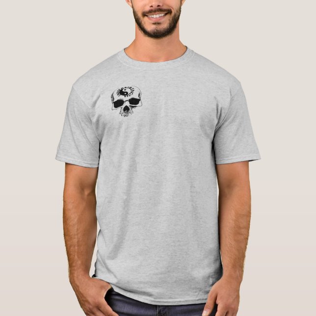 INNERSTRENGTH-skalleemblem av tanke T Shirt (Framsida)