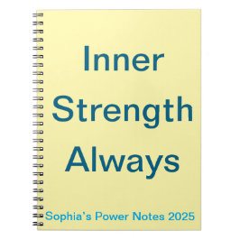 Innerstyrka alltid - present från mental hälsa anteckningsbok