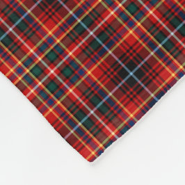 Innes Klan Bright Red Tartan Fleecefilt