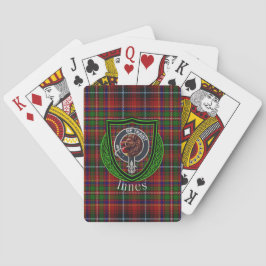 Innes Scottish Clan Tartan & Crest Casinokort