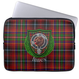 Innes Scottish Clan Tartan & Crest Laptop Fodral