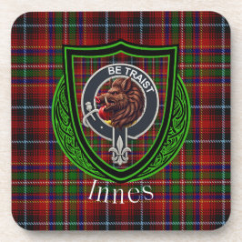 Innes Scottish Clan Tartan & Crest Underlägg