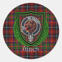 Innes skotska klan tartan och vapensköld