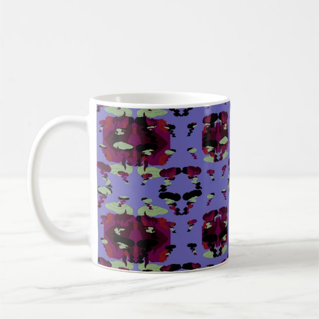 Innesluten Himmel Flamma Rosor Kaffemugg (Vänster)