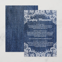 Inneslutning av säkerhetsåtgärderna Blue Jean Deni